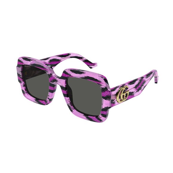 NEW GUCCI SUNGLASSES GUCCI GG1547S 003 GLITTER FUCHSIA EYEWEAR - Picture 2 of 4